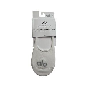 ALO Yoga Unisex Conceal Sock in White/Dove Grey